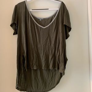 Charlotte Russe V-Neck Short Sleeve Top